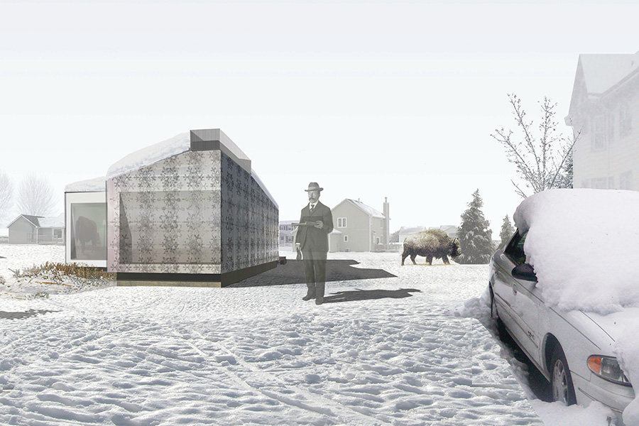 In upstate New York State, where big snows are a given, this designer has decided to make it an asset rather than a liability.