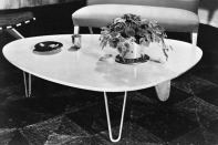 No two sets of original drawings of Isamu Noguchi's 1949 Rudder Coffee Table were a perfect match, a challenge for Herman Miller's product design team when the furniture maker decided to reissue the piece for its Herman Miller Collection earlier this year. The original tables (shown) were produced by Herman Miller from 1949 to 1951.