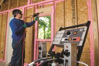 Air-sealing systems like this one from Owens Corning are invaluable for reducing infiltration and helping to cut down on utility bills, speakers at a recent International Builders' Show session said.