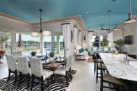 Sell female buyers on the benefits of features like granite counters.