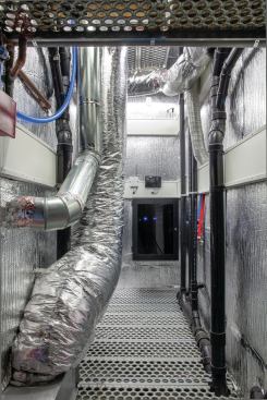 The house is built around an HVAC system designed for accessible maintenance.