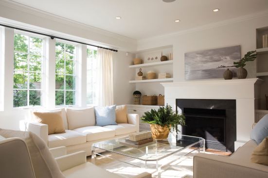 A high-end production development in Darien, Conn. by Sun Homes offers traditional architecture with fresh and inviting interiors.