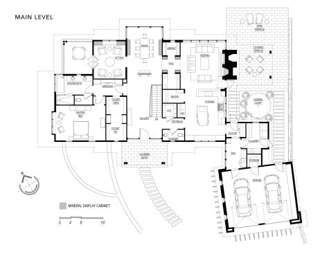 Main level floor plan