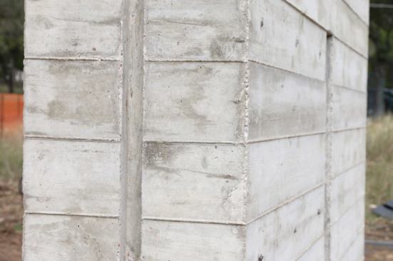 We have glass dying into concrete walls on the house so we mocked up the recess channel for windows.
