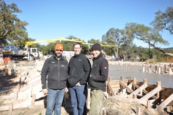 David Moody on the left is the Project Manager, Matt Risinger in the middle, and Eric Rauser, AIA on the right. We have an amazing team and that’s what’s needed for these complex projects.