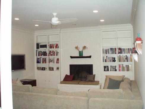 The living room, before