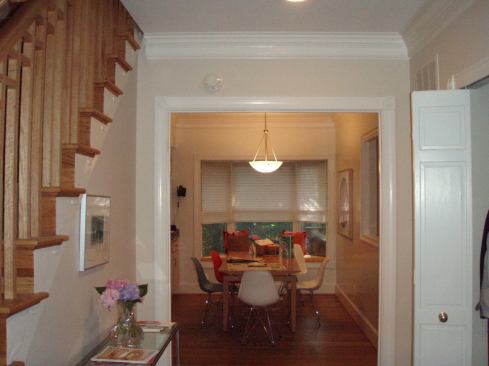 The entryway, before