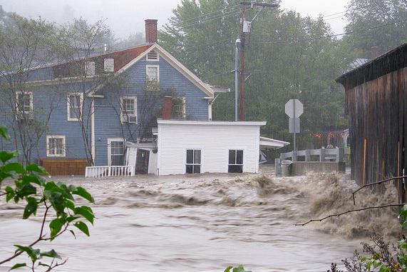 Parts of Vermont suffered severe flooding after 2011's Hurricane Irene.