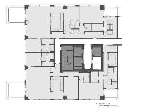 Floor plan before the renovation.
