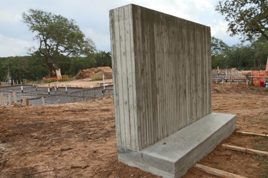 Mock up wall we built to show some options to Architect & Clients