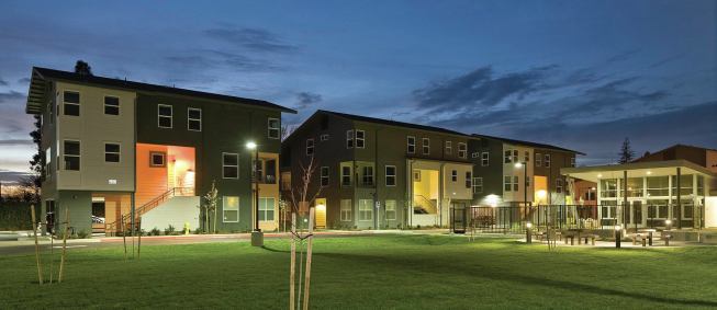 The project’s modern agricultural vernacular is based on materials and styles found within California’s central valley.