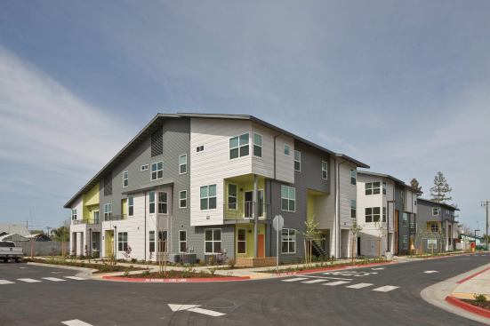 Colors and materials such as the bright citrus-themed accents were selected from materials found locally. 