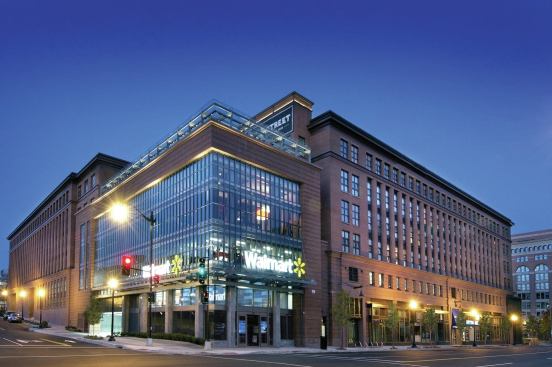 77H's 303 apartments and three key residential amenity areas sit above two levels of below-grade parking and a 76,000-square-foot Walmart–the first in Washington, D.C.