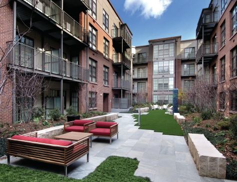 The project encompasses two courtyards.