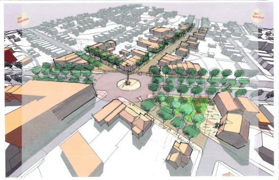 Civic plaza plan