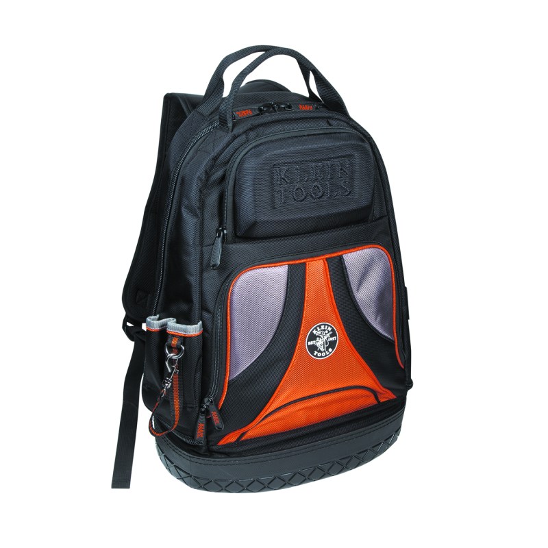 The Klein Tradesman Pro Organizer has a rubberized molded base and molded crush-resistant exterior compartment to protect for safety glasses, cell phone, or other fragile item.