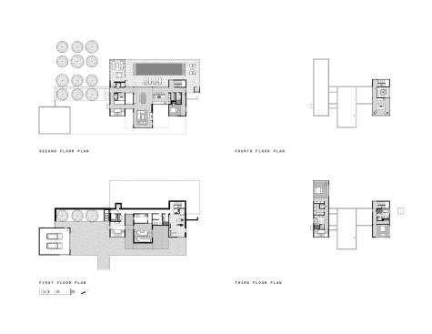 The floor plans
