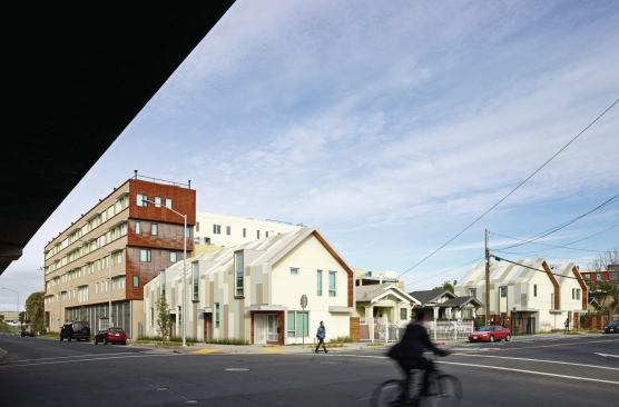 Emeryville, a former industrial hub, is the first community over San Francisco's Bay Bridge. 
