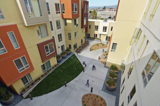 The building achieved a GreenPoint rating that will reduce residents' utility bills and promote healthy living.