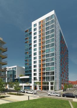 The firm wanted to attempt something "playful, in a sea of grey buildings."