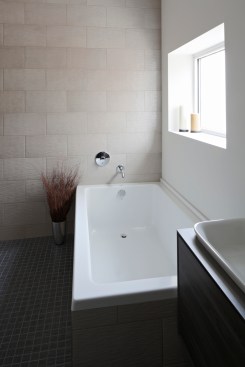 Kitchens and baths have luxurious finishes.