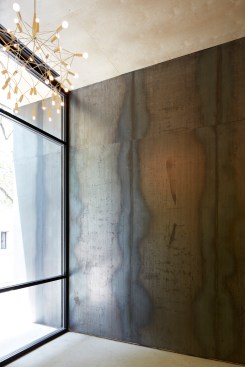 The boutique building's upgrade includes contemporary materials.