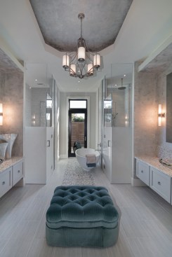 The master suite is spa-like. 