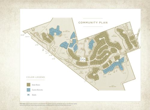 Grand, Community Site Plan. Builder: Pardee Homes. Architect: Bassenian/Lagoni Architects.

With connections to equestrian and hiking trails, the varied homesites of the Alta Del Mar preserve the plateau's slopes and habitat.