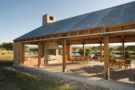 Riverside Barbecue Pavilion, Big Timber, Mont.