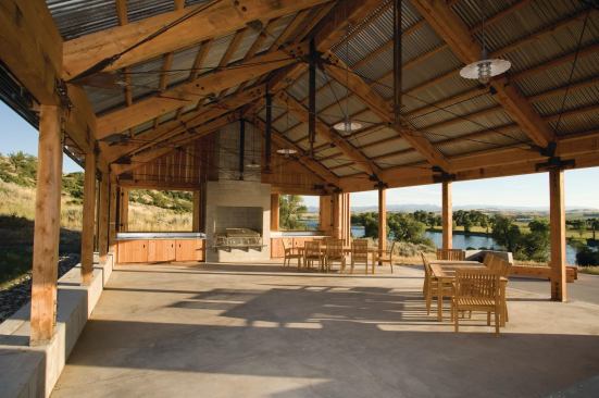 Riverside Barbecue Pavilion, Big Timber, Mont.