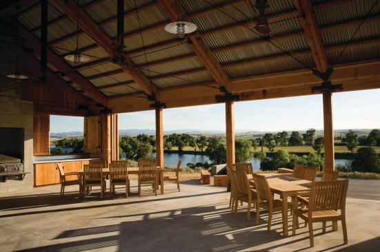 Riverside Barbecue Pavilion, Big Timber, Mont.