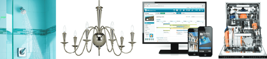 Four featured product images for the 2015 Builder Building Products Brand Use Study