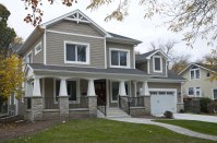 This home from Evolutionary Home Builders features a
number of advanced building components including a super-insulated airtight
building envelope, efficient European windows and doors, a mini split heating/cooling system, and an energy recovery
ventilation system that is 93% efficient.