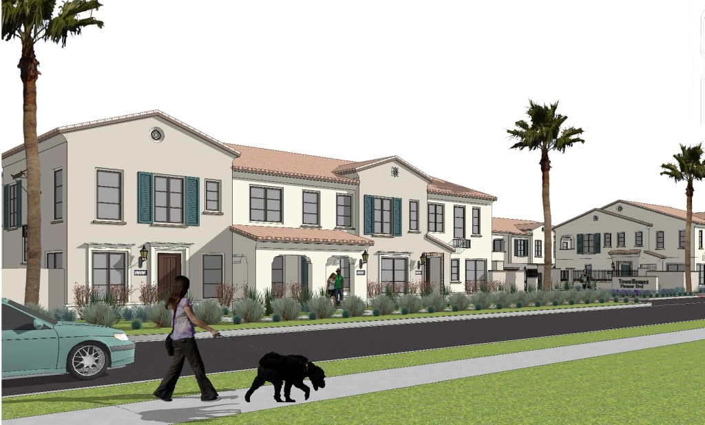Brandywine Homes' Sunstone community in Norwalk, Calif., will include 31 townhomes ranging in size from 1,115 to 1,501 square feet.