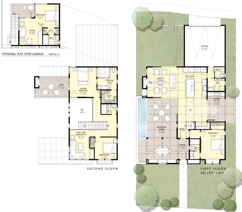 The farmhouse-style dwelling, one of two Responsive Homes, is geared toward first-time buyers who may need rental income in order to afford a mortgage.