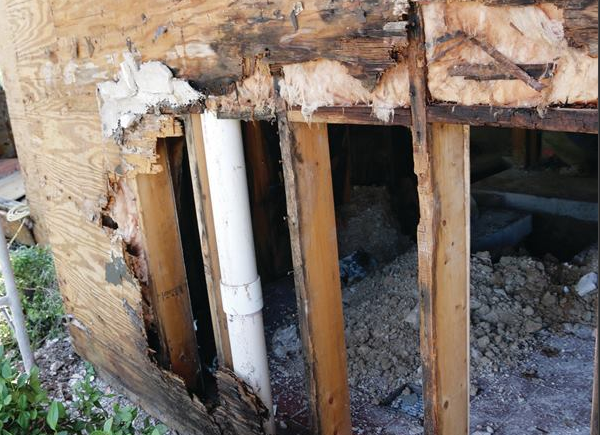 To help prevent water damage like this, don't skimp on a weather resistant barrier or its installation.