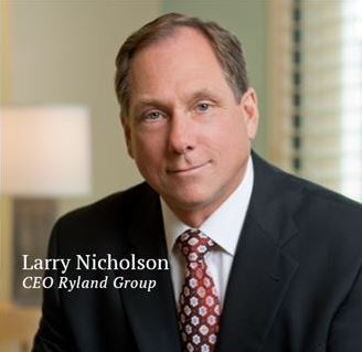 Larry T. Nicholson, CEO of Ryland Homes, Photo courtesy of Ryland Homes