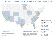 Mega-merger pairs Standard Pacific and Ryland in home building's 4th largest company.