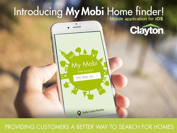 The MyMobi Home Finder app is now available for select smartphones. (PRNewsFoto/Clayton)