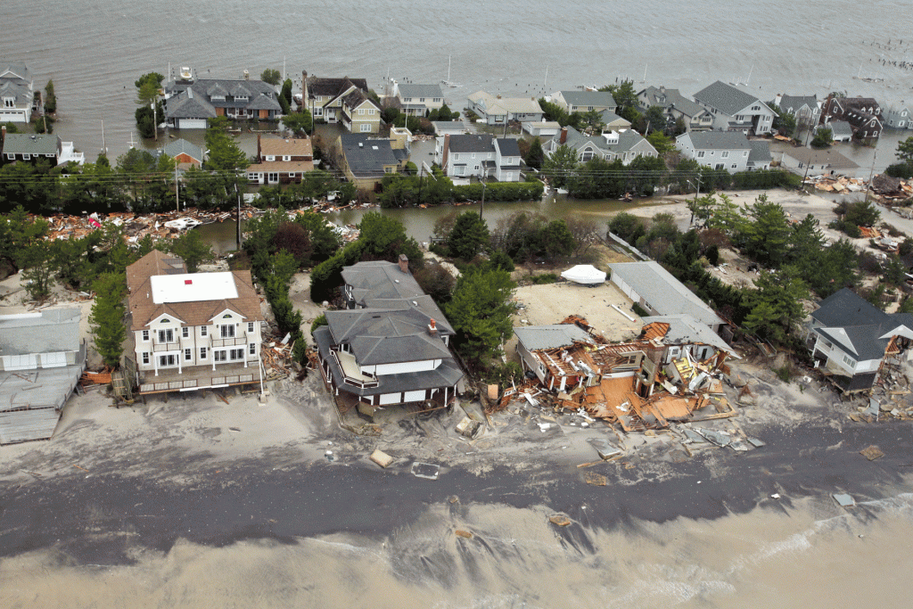 2012's Hurricane Sandy devastated homes along the New Jersey shore.