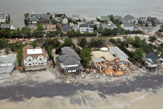 2012's Hurricane Sandy devastated homes along the New Jersey shore.