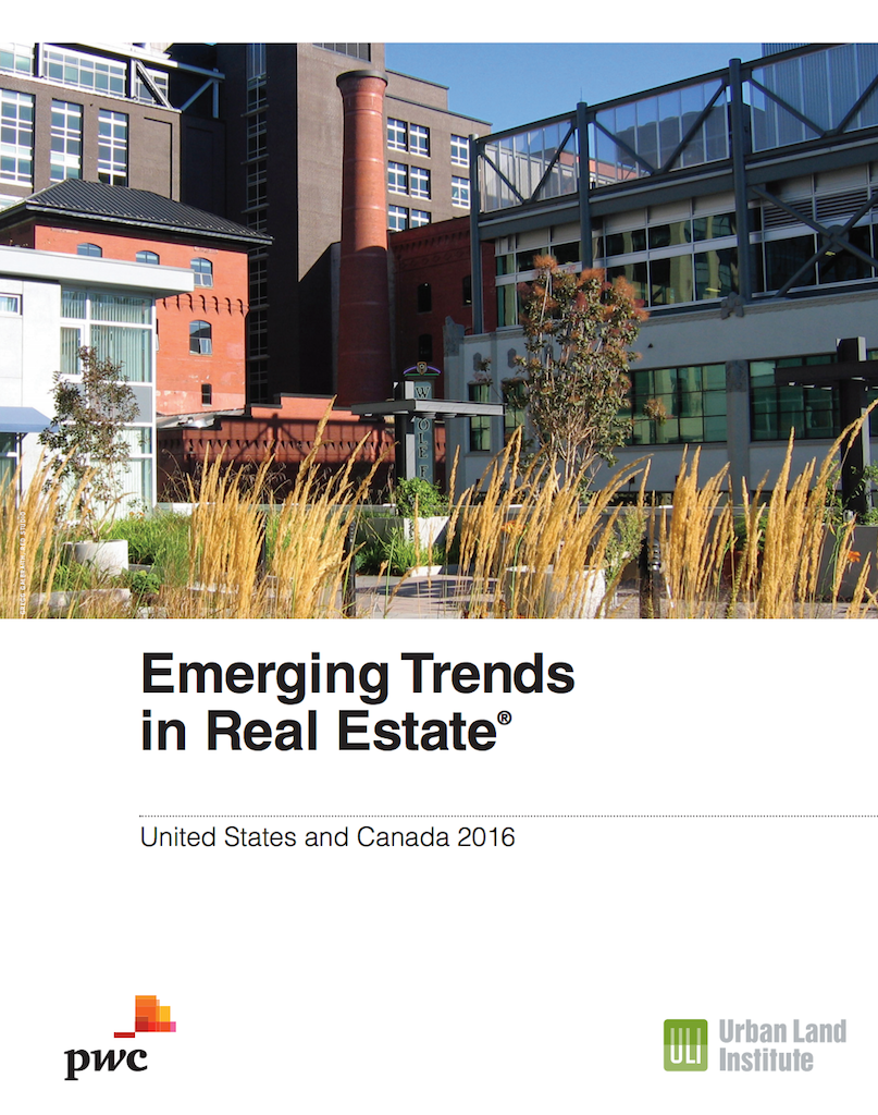 ULI Emerging Trends In Real Estate 2016