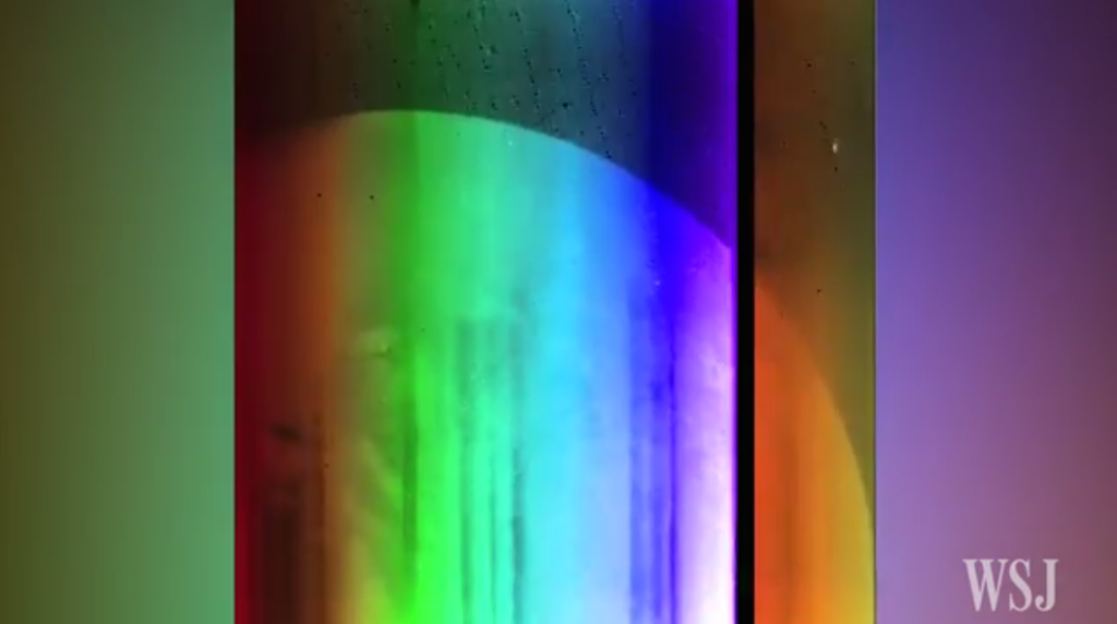 Wall Street Journal streaming video from NASA of Pluto.