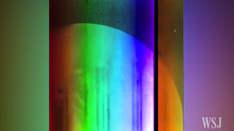 Wall Street Journal streaming video from NASA of Pluto.