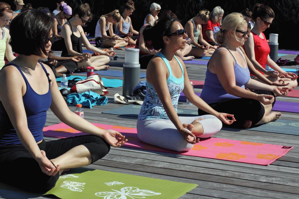 Increasingly, Americans are interested in wellness-based activities such as yoga, exercise, and eating healthy foods.