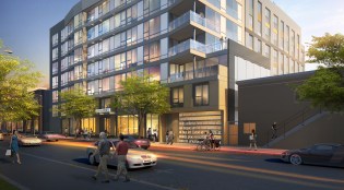 The Addison's Poetry Garage Door