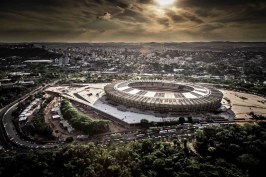 Arial view of Mineirão Stadium in Belo Horizonte