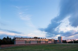 exterior view, north facade