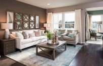 The Parsons model home at Pulte’s Shipley Homestead in Baltimore, Maryland, outfitted in the Rachael Ray Home Collection.