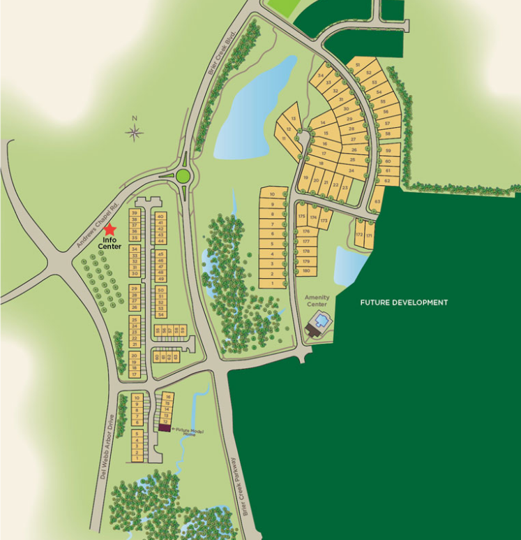 Andrews Chapel site map